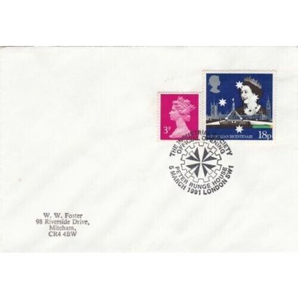 GB 1991 The Industrial Society Opening Special Cancel Cover typed VGC