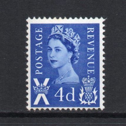 Scotland - 1967-70 - 4d Deep Bright Blue (sgS8) Mint Never Hinged