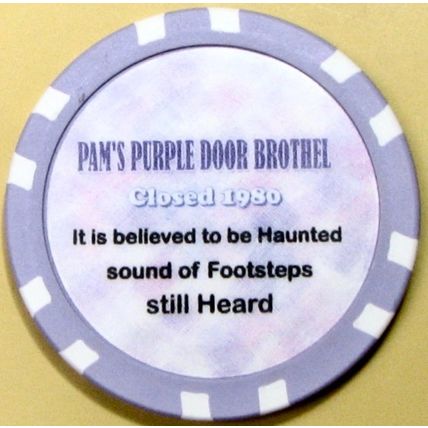 Pam's Purple Door. Brothel Casino Chip. Deadwood, SD. BR03.