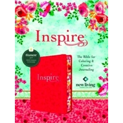 Inspire Bible Nlt, Filament Enabled (Hardcover Leatherlike, Pink Peony) by Tynda