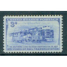 1006 3c B&O Railroad Fine MNH MA0099