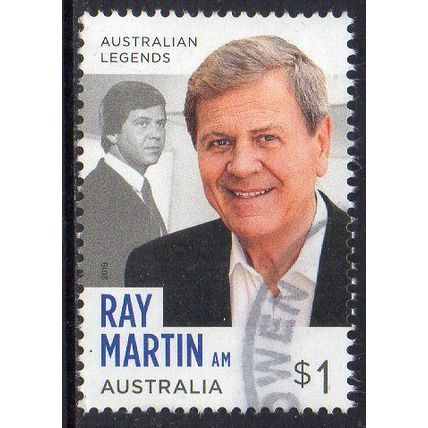 Australia 2018 Australian Legends of Television - Ray Martin $1 Sheet Used