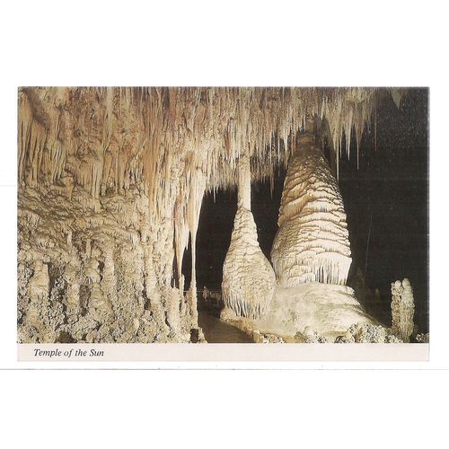 CARLSBAD CAVERNS, caves New Mexico vintage unused postcard =