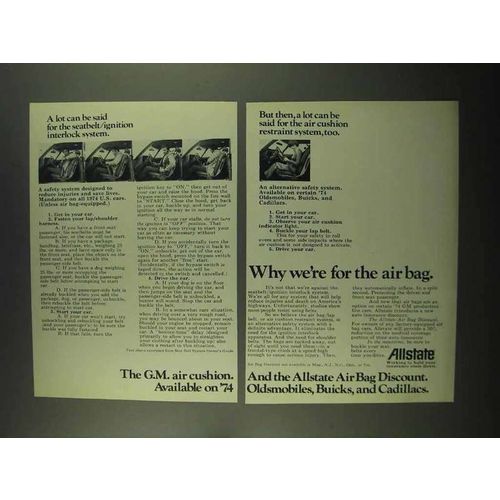 1974 Allstate Insurance Ad - We're for the Air Bag