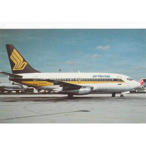 Air Florida Boeing B737 100 Aircraft Postcard (A20806)