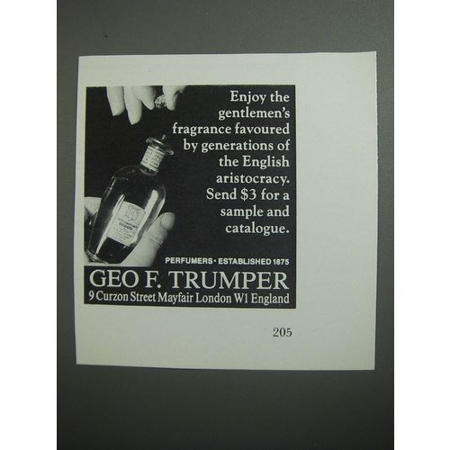 1989 Geo. F. Trumper Perfume Ad - Enjoy the gentlemen's fragrance