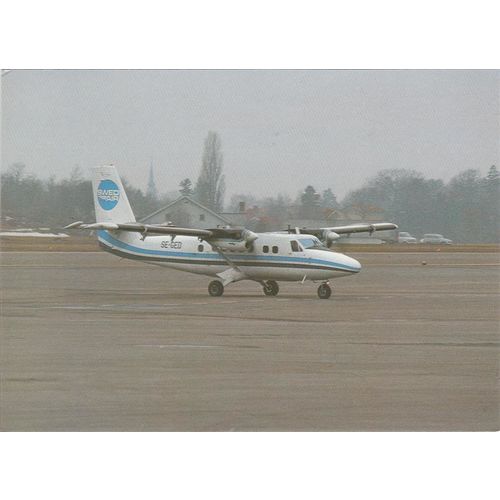 Swedair Twin Otter 300 Civil Aircraft Postcard (A20074)