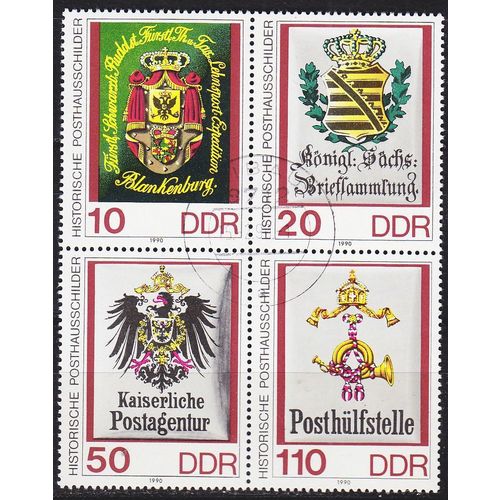 GERMANY DDR [1990] MiNr 3306-09 4er ( OO/used ) Briefmarken