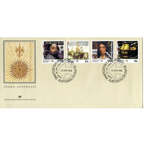 AUSTRALIA 1985 FDC Bicentennial Terra Australis (SG 972-975) - Melbourne 3000