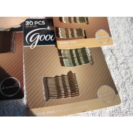 Goody Colour Collection Bobby Slide Hair Pins Bobbies Brunette Blonde Black Mini