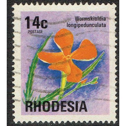 Rhodesia 1974 Wild Flowers 14c Multicoloured SG500 GU