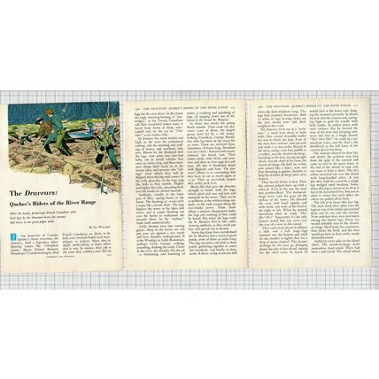 Draveurs Paper Mills Quebec Forest Rivermen Canada Ira Wolfert 1961 Article