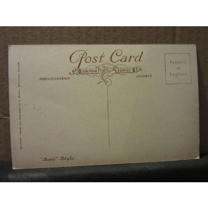 THE HARBOUR, FOLKESTONE, KENT.. unused antique postcard by J. Salmon =