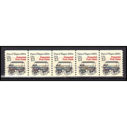 2258 13c Police Wagon Very Fine MNH Dry Gum PNC 1/5 X3141