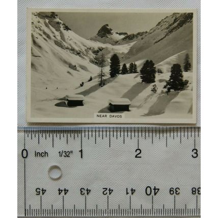 1937 Senior Service Winter Scenes No. 16 Near Davros, Switzerland