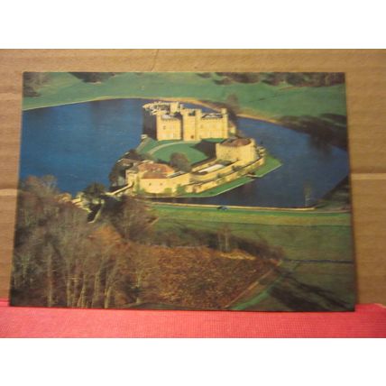 aerial view, LEEDS CASTLE, MAIDSTONE, KENT unused vintage postcard (b) =