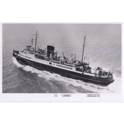 SS Londres Real Photo Old Postcard