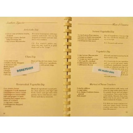 SOUTHERN LEGACIES NANCY PATTY WALKER PRIVATE PRESS COMMUNITY STYLE COOKBOOK 1986
