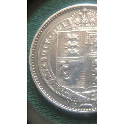 Queen Victoria 1887 Shilling .925 Sterling Silver Coin Collectable Coin