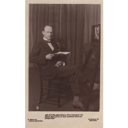 Dr RF Palmer London Railway Station Director Radio News Old Postcard