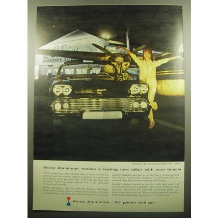 1958 Alcoa Aluminum Advertisement - Chevy Impala