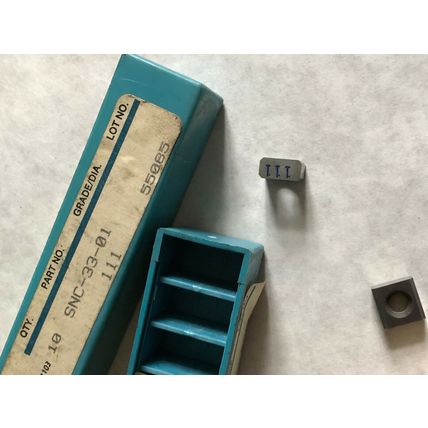 NEW LOT 35 INGERSOLL SNC-33-01 CARBIDE INSERTS, GRADE: 111,TCISNC3301C2,SV