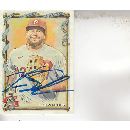 KYLE SCHWARBER 2023 AUTOGRAPHED PHILADELPHIA PHILLIES WORLD CHAMPION OUTFIELDER