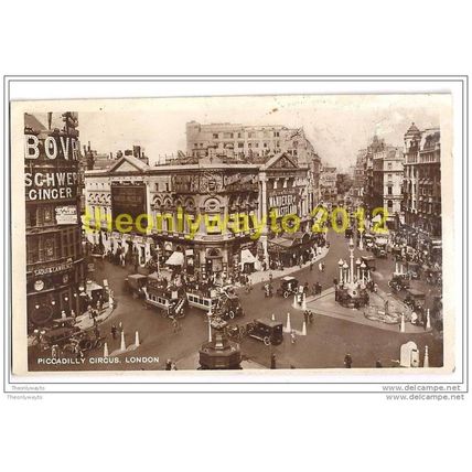 PICCADILLY CIRCUS, LONDON, ENGLAND, 1910/20s?, Postcard