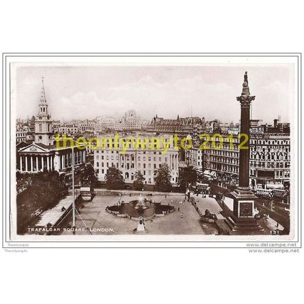 TRAFALGAR SQUARE, LONDON, ENGLAND, 1910/20s?, Postcard
