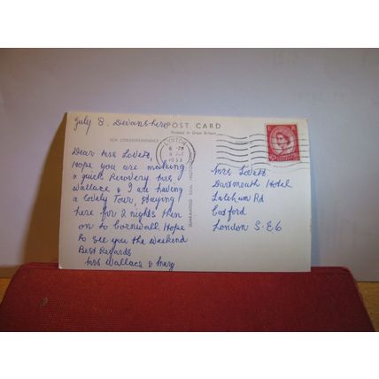 ROYAL CASTLE HOTEL, LYNTON , DEVON used vintage postcard RP 1963 pm =