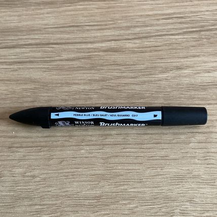 Winsor & Newton : Brush (Pro)Marker : Pebble Blue