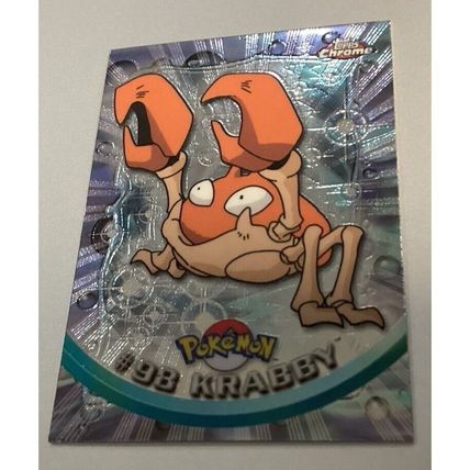 Pokemon Chrome Series 2 TOPPS 2000 #98 Krabby NM/Mint Condition Great Collectibl