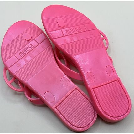 MEL DREAMED BY MELISSA Sandals Butterfly Wing Girls US Size 13 Slip-ons Hot Pink