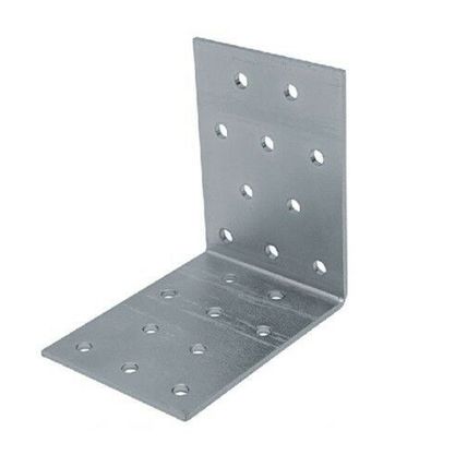 Galvanised Corner Brace 90 Degree Angle Bracket Timber Joist Plate Thickness 2mm