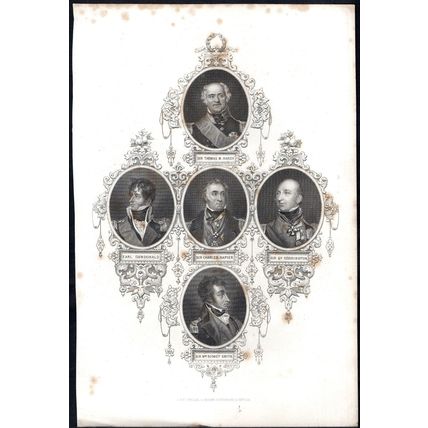PORTRAITS FROM ANCIENT COINS 1850 Thomas Hardy ANTIQUE ENGRAVING #7