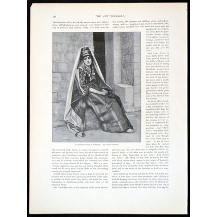 A CHRISTIAN WOMAN OF BETHLEHEM 1893 Herbert Gustave Schmalz PRINT