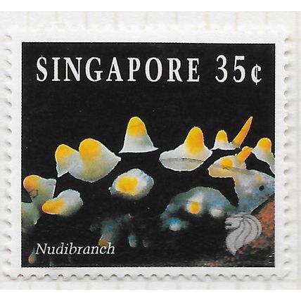 SINGAPORE 1994 LIFE IN CORAL REEF NUDIBRANCH 35c USED