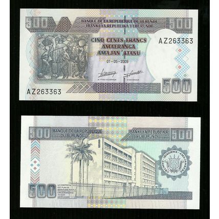 Burundi - 500 Amajan 2009 - Unc pick. 38