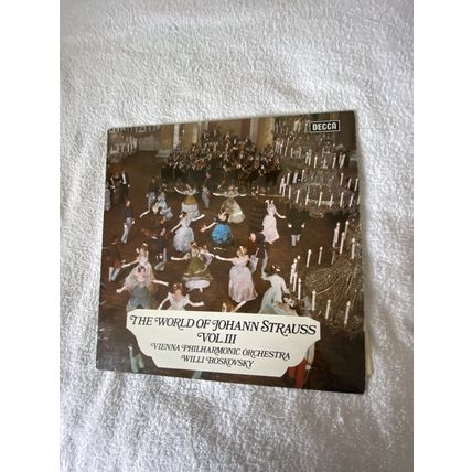 THE WORLD OF JOHANN STRAUSS VOL. 3 Vienna Philharmonic Orchestra 33 rpm 12" LP