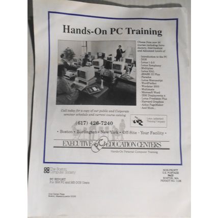 PC Report, September 1989 - a publication of the Boston Computer Society