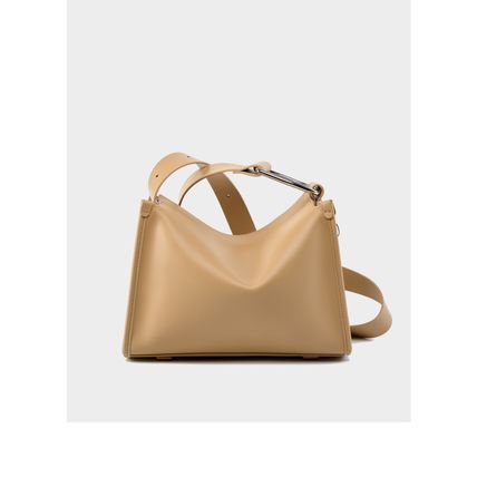Genuine Soft Leather Shoulder Tote Crossbody Purses Bucket Bags Brown