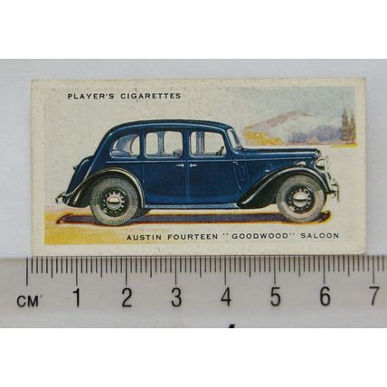 1937 Players Motor Cars 2nd series No. 6 Austin Fourteen Goodwood Saloon