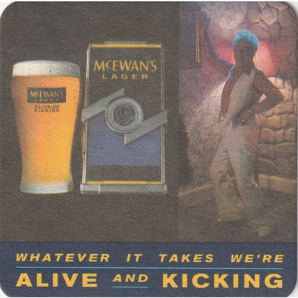 BEER MAT - McEWANS BREWERY - McEWANS LAGER - (Cat No 180) - (1995)