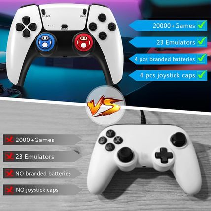 2025 Retro Gaming Console Stick Pro - 4K HDMI Plug & Play TV Game Stick with 20,