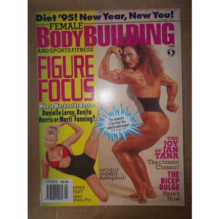 Female Body Building Magazine #43 1995 Michelle Andrea Sue Price Renita Harris