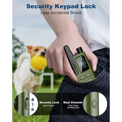 Jugbow Dog Shock Collar - 4200FT Dog Training Collar with Remote Innovative IPX7