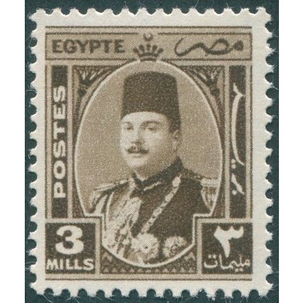 Egypt 1946 3m sepia SG293 unused