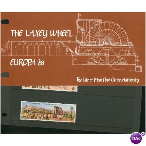 Isle Of Man 1983 Presentation Pack - SG 249/250 - The Great Laxey Wheel - Europa