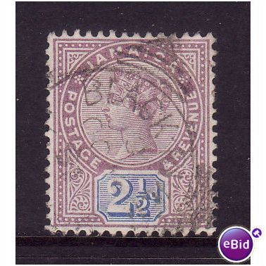 JAMAICA 1891 SG 29 2 1/2d DULL PURPLE AND BLUE FINE USED