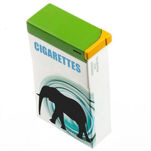 2-Packs Clip-On Butane Cigarette Lighters (Green)
